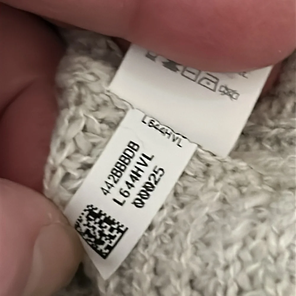 Aerie open back knit Sweater beige size medium NWT